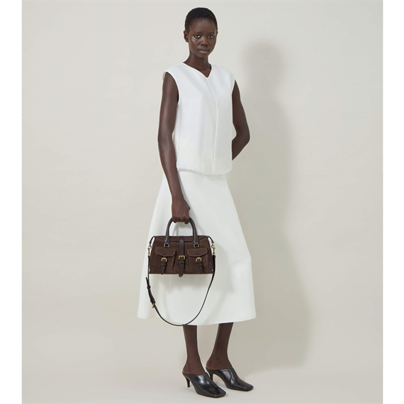Mulberry Small Roxanne Suede Chocolate